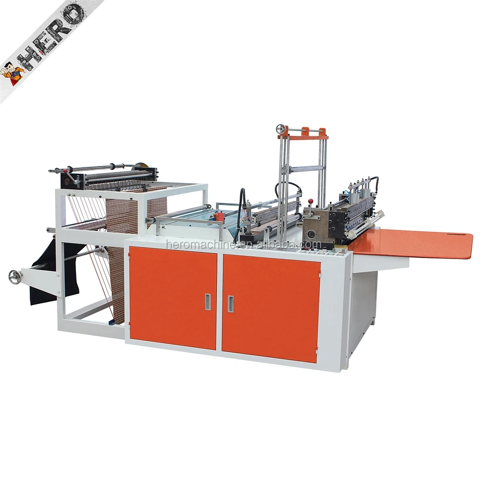 fully automatic carry side seal self adhesive bag plastic cutting machine