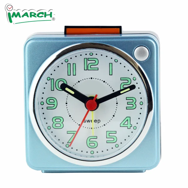 IMSH BB06602 Quartz Analog Alarm Clocks Table Bedside Alarm Clock Wecker Despertador Desktop Custom square Analogue Alarm Clocks