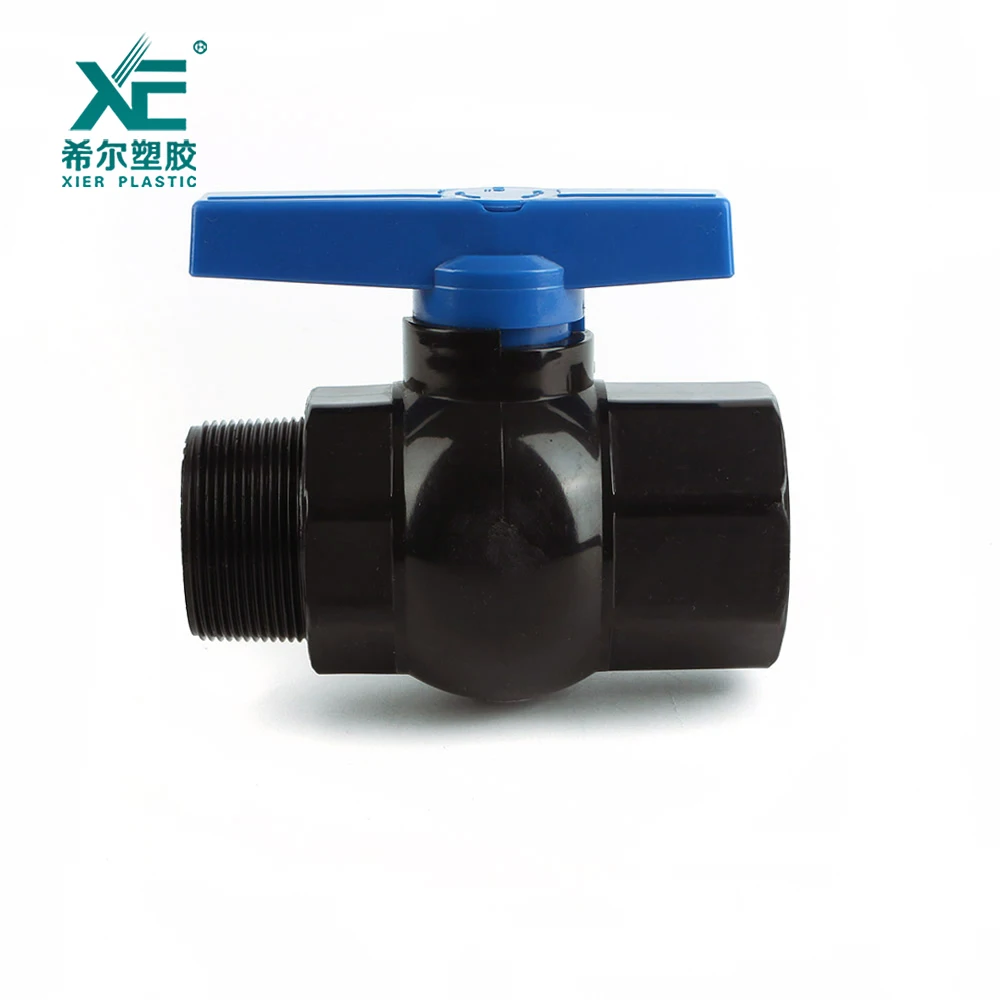 Free sample custom support 1  - 2 inch plastic female male F/M PVC ball valve