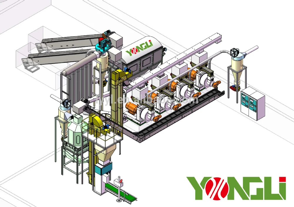Liyang Yongli CE wood Granulador de serradures pelletizadora para maquina de pellets