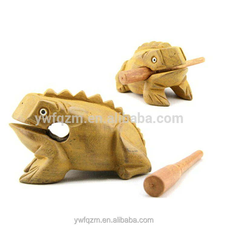 Travelling Souvenir Mango Wood Handmade Wooden Animals Lucky Frogs