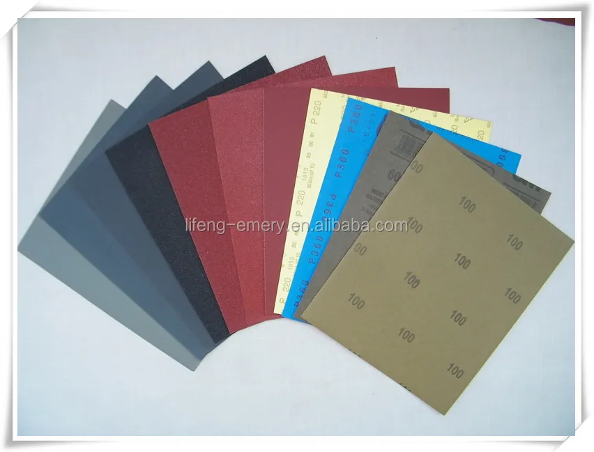 abrasive paper sheet with supor quality