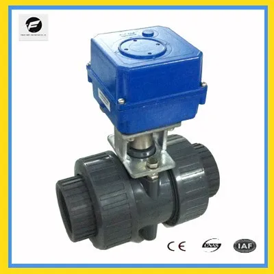 
PVC electric actuator ball valve 40mm 50mm 220v 