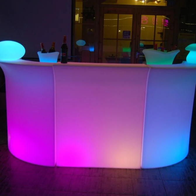 Illuminated LED Bar Table Furniture