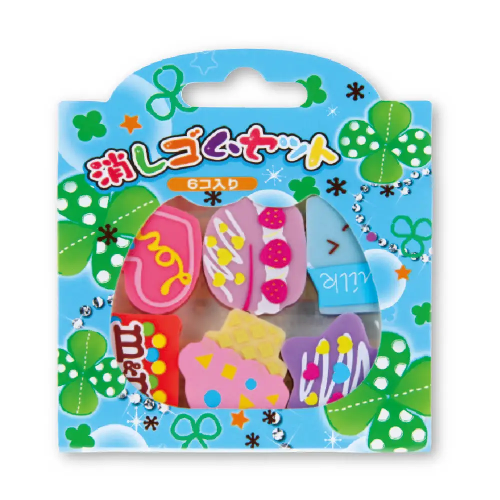 Direct selling promotionaal school 3d rubber custom food animal shape kids eraser