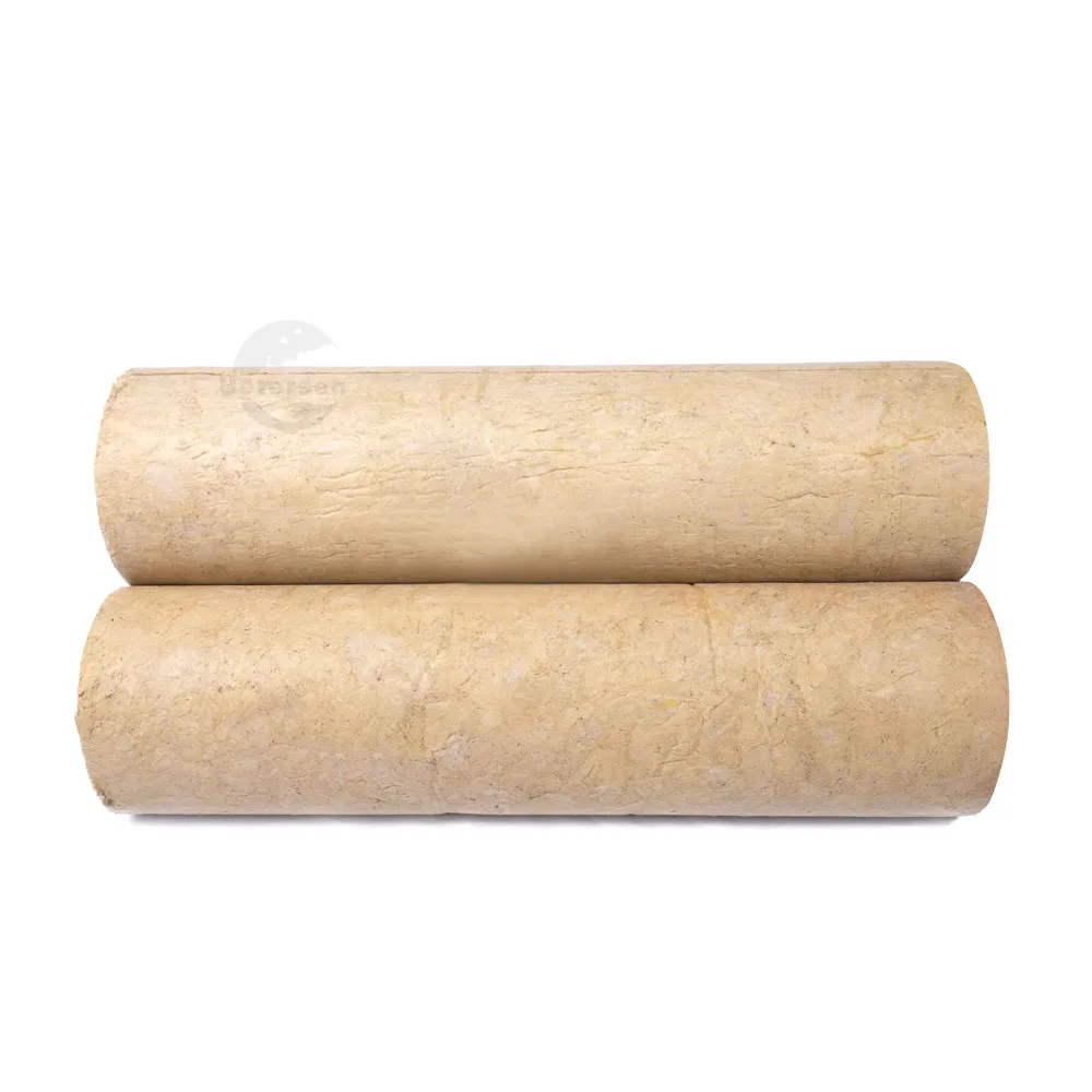 Moisture proof rock wool insulation tube/boards heat absorbing fireproof rock wool pipe shell
