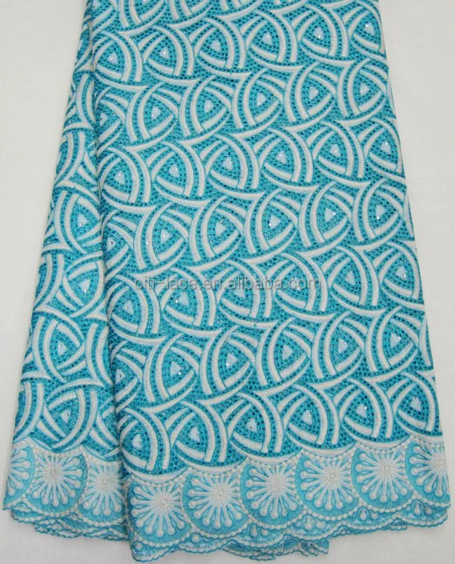 Nigerian style Wholesale high quality cotton fabrics big heavy plain swiss voile fabric j273-1