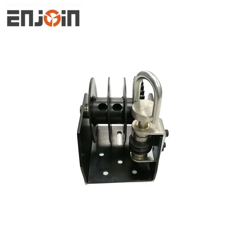 ENJOIN 1500LBS Hand Winch With Brake Worm Gear Trailer Winch