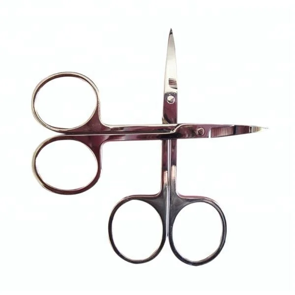 Hot sale Multi-functional Beauty Makeup Small Golden Scissor For Eyebrow Eyelash Extension