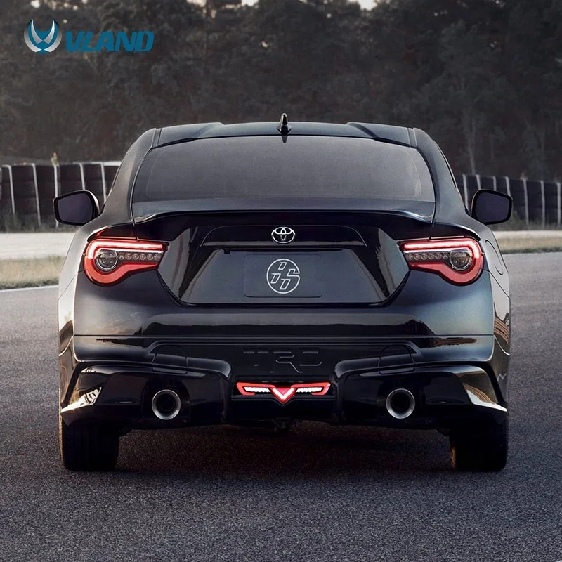 
For VLAND Factory wholesales led sequential Scion FR-S taillight 2012-UP FT86 GT86 Bumper rear For Subaru BRZ 