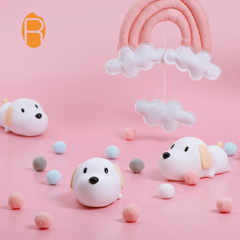 New design Children Baby Bedside Silicone light Colors LED Night Light