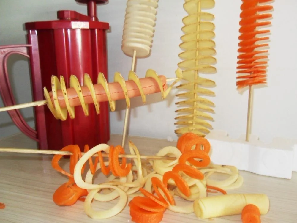 
Manual Tornado Potato Slicer Spiral Potato Cutter Twisted Potato Slicer Spiral Twister Cutter 