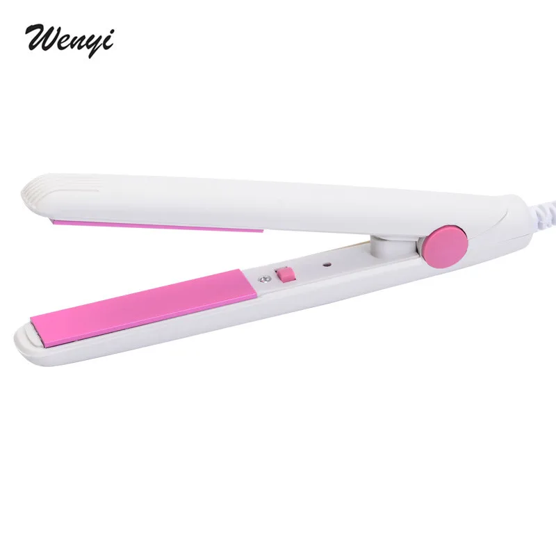 
New Electronic Ceramic Fast straightener Hair Straightener Mini Hair Flat Iron Corrugated Curling Irons Professional EU Plug 