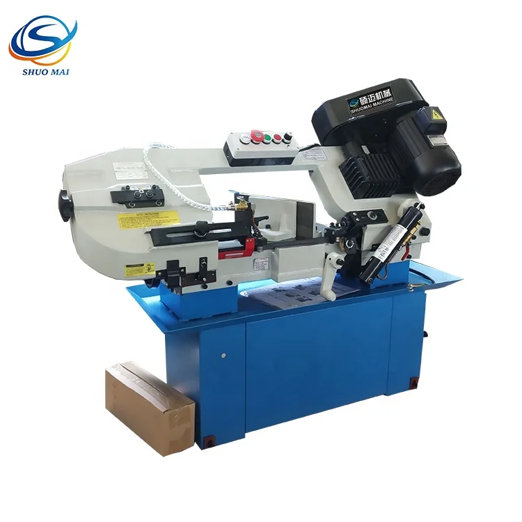 
Small mini type multifunction metal steel pipe angle cutting band saw machine BS-712N 