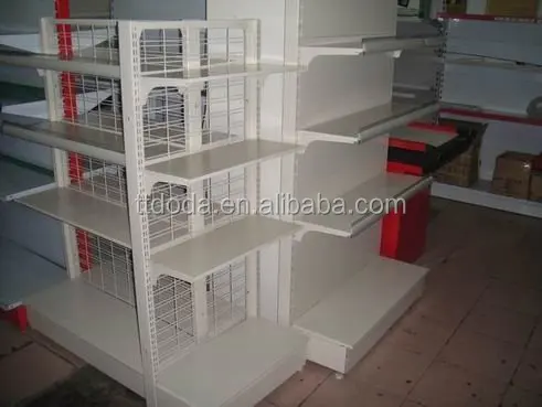 The supermarket shelves