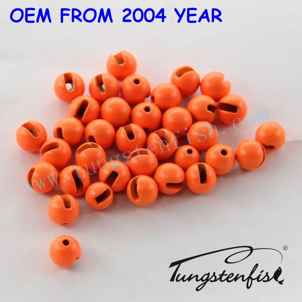 Fishing tackle ,Fly tying tungsten slotted beads wholesale