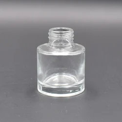 Factory Selling 50ML Clear Empty Round Reed Attar Diffuser Glass Bottle for Home