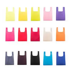 Custom bag hot sale 190T polyester tote bag 210D folding shopping bag