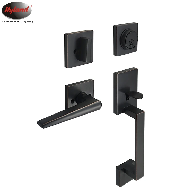 Deadbolt gate Door  lock, Zinc Alloy residential grip handle lock Set ANSI STANDARD , 70610 AB