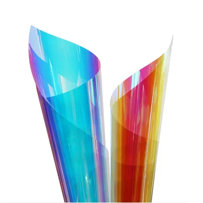 Colorful Effect Iridescent Window Film Decorative Dichroic Glass Sticker