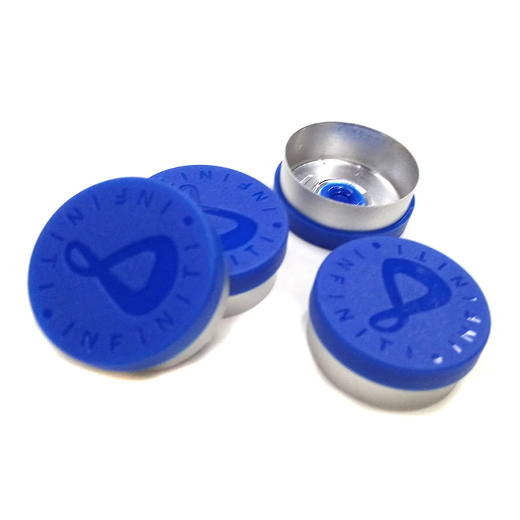 
medical glass vial tear off cover silicone valve flip top cover with custom 