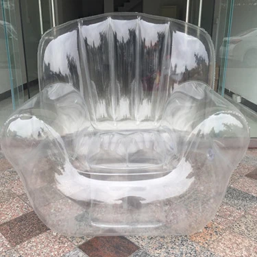 Hot Sale OEM Transparent Inflatable Furniture Waterproof Transparent Fast Air Inflatable Sofa for Adults