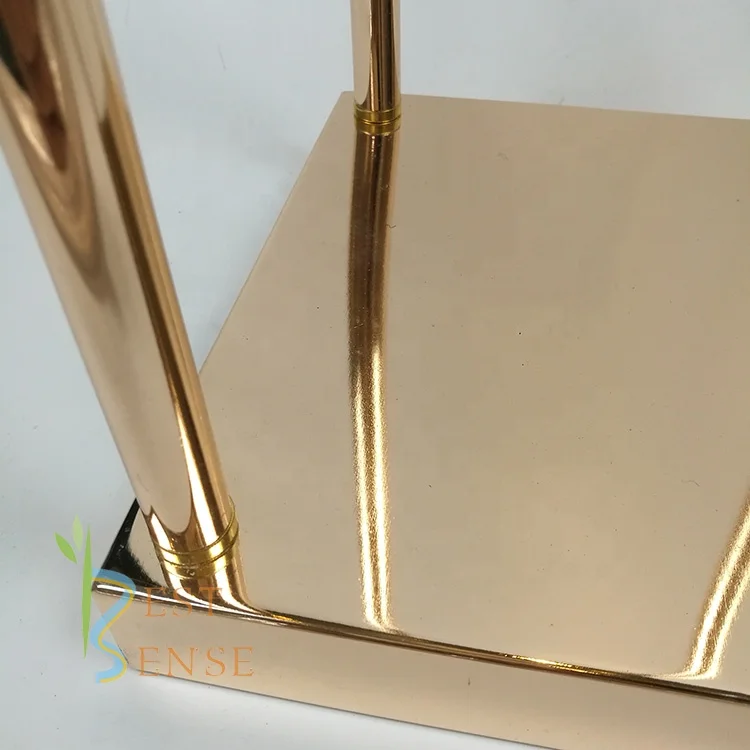 Wedding events tables decoration centerpieces Tall gold metal flower stand