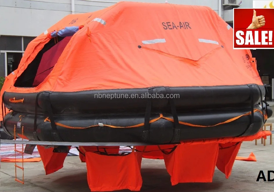 Hot Sale Cheap Davit Lunched Inflatable Life Raft 16 person