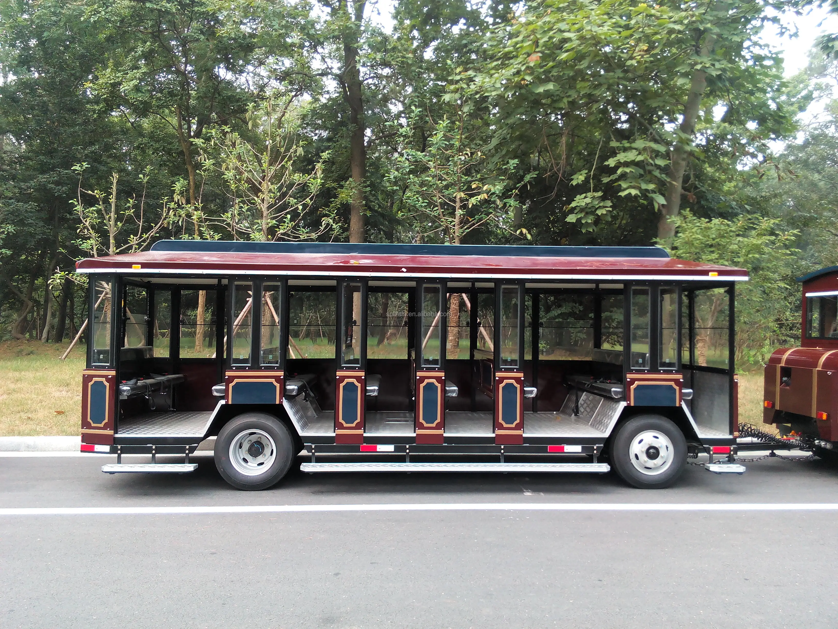 
32 seats passenger trailer coach trolley 