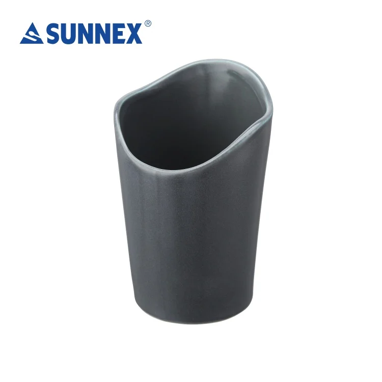 SUNNEX 2022 Hot sale Multi Size All Set Pure Black Simple Luxury  Porcelain Round Flower Bottle Soup Pot Bowl  Fashion Hotel