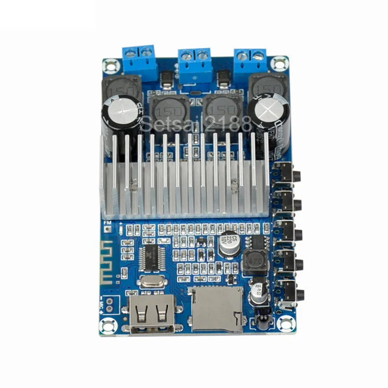 TPA3116 TPA3116D2 Wireless Amplifier Board 50W*2 FM Radio USB Decode WMA MP3 Calls wireless Receive Board