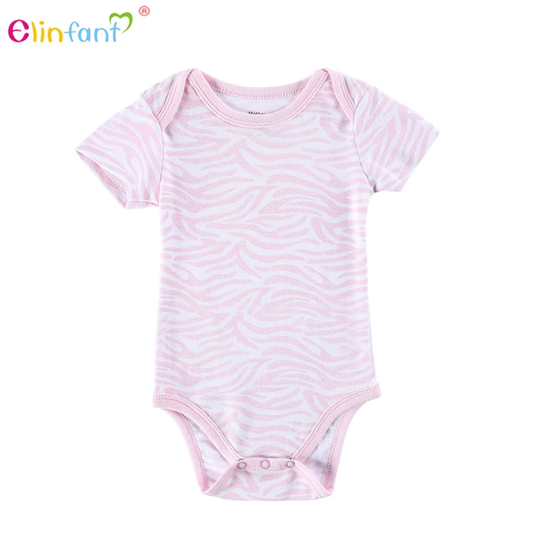 Китай Товары оптом Короткая рукава Мягкая ткань Простая забавная одежда для младенцев