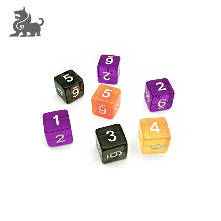 Wholesale  custom colorful promotional entertainment acrylic dice