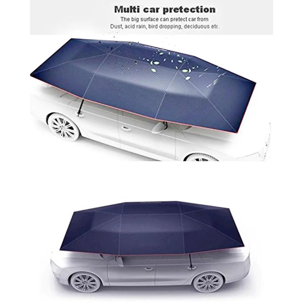 Портативный Полностью Автоматический чехол на крышу автомобиля, тент-зонт, солнцезащитный тент с УФ-защитой