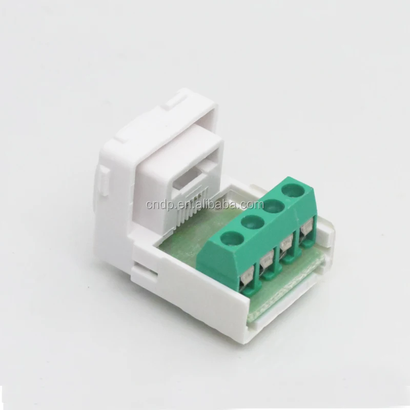 Good performance RJ45/RJ12 Cat3 6p4c UTP clipsal terminal RJ11 connector