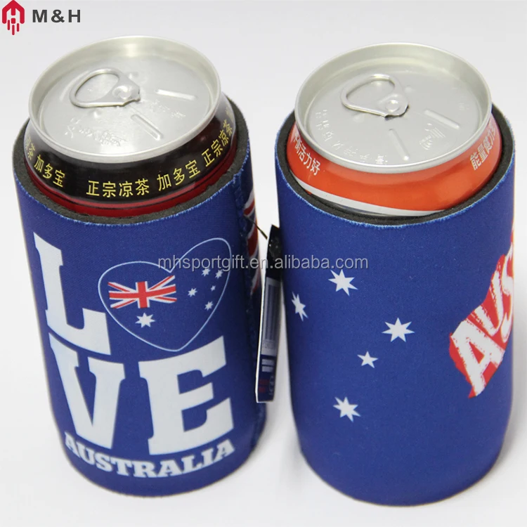 
Promotional Sublimation Beer Can Holder Printed 5MM Neoprene Can cooler Insulated Stubby Holder 