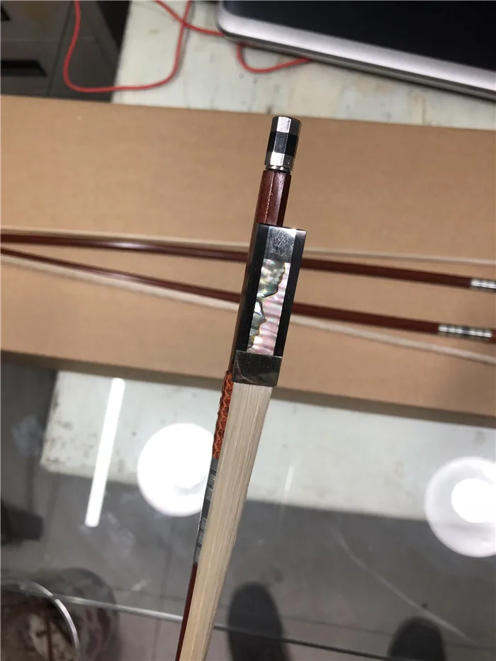 professional cheapest price  violin bow horse hair 1/8- 4/4