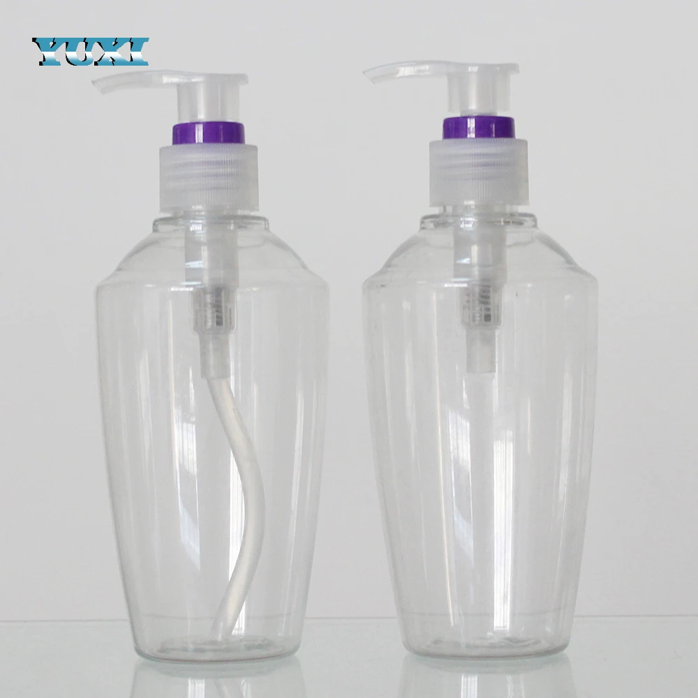 250 ml bpa free biodegradable plastic shower gel bottle
