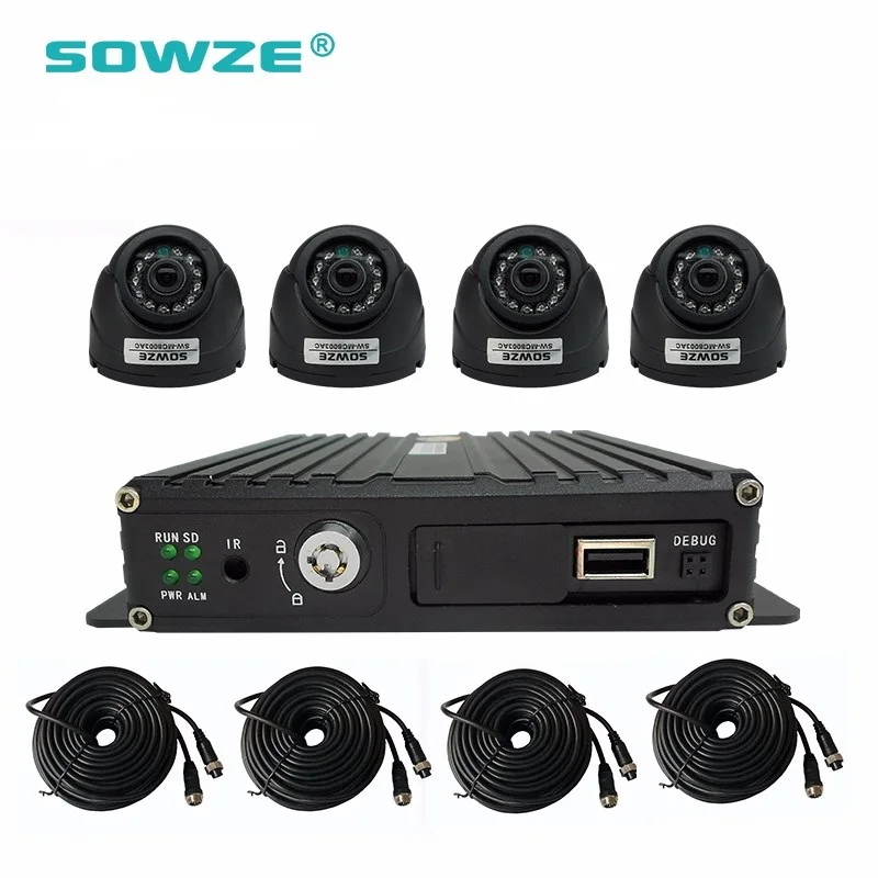 4ch 720 P GPS wi-fi автомобиля мобильного ВИДЕОНАБЛЮДЕНИЯ dvr комплект для частных, общественности, школьный автобус