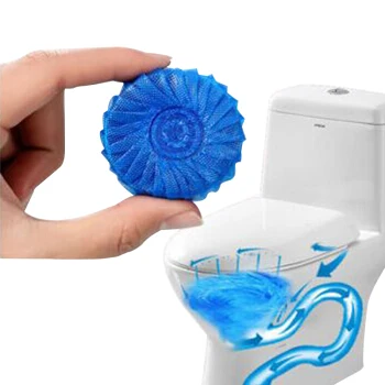 
High Quality Solid Blue Bubble Scented Toilet Cleaner For Toilet Bowl 