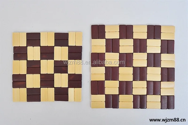 bamboo trivet, bamboo heat insulation pad, heat place mat wholesale