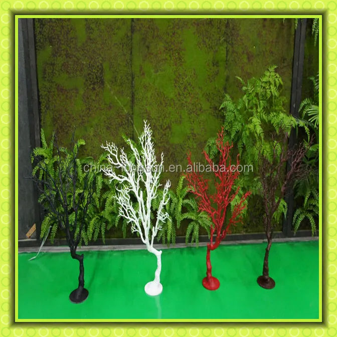 white dry wood branch coral/cheap artificial coral trees/natural white dry coral three branches