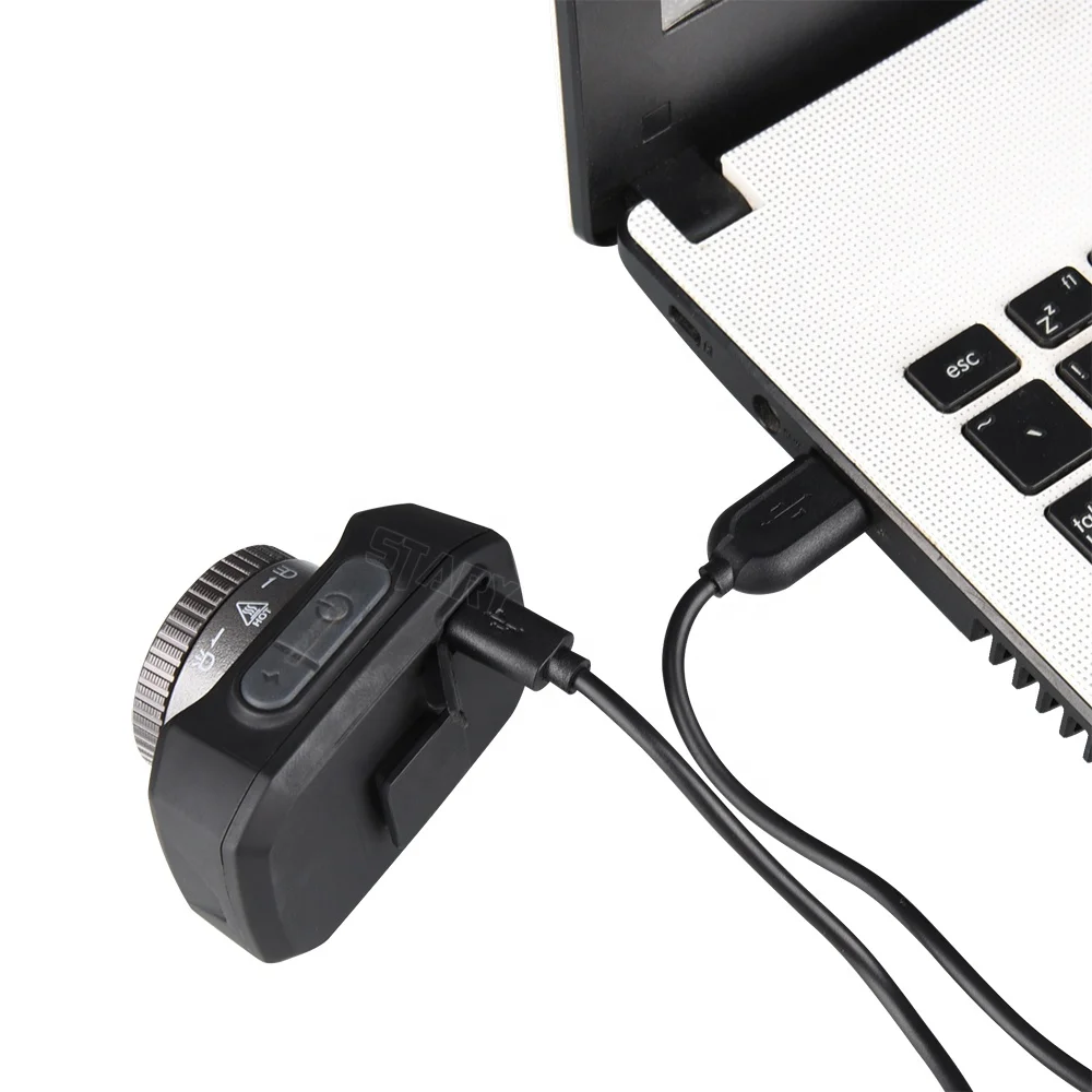 STARYNITE rechargeable led bike headlamp zoomable 300 lumens with 1800mAh lithium battery