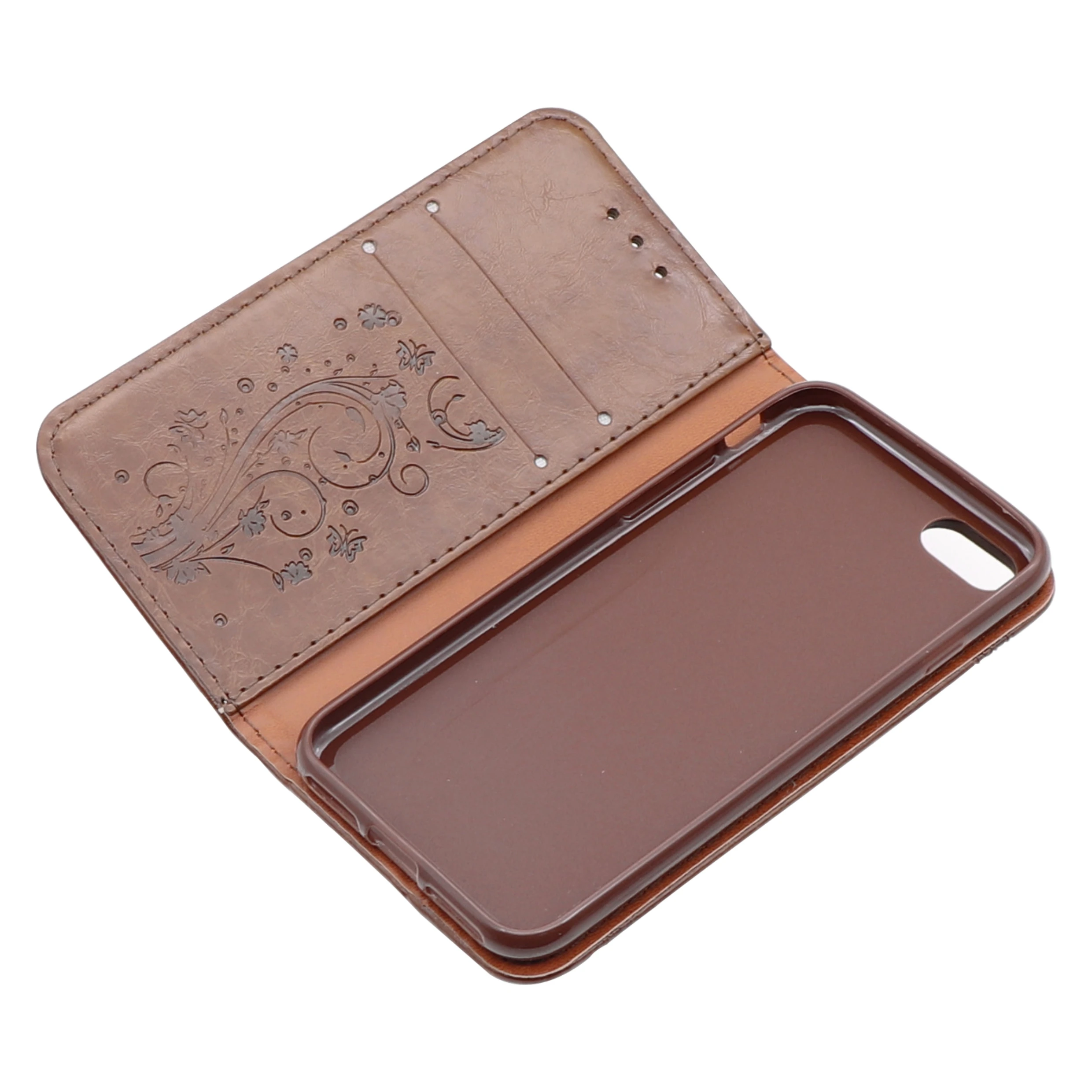 9 Color PU Flip Leather Wallet Mobile Phone Case With Card Slot for iPhone 4/5/6/7/8/X/XR/X Max for Samsung Galaxy S3/4/5/6/78/9