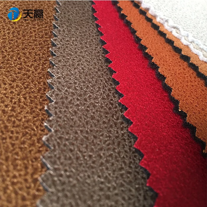 
microfiber fleece bonding with bronzing suede car seat fabric 