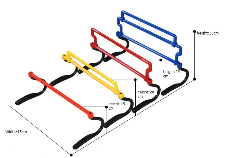 football adjustable plastic training hurdle