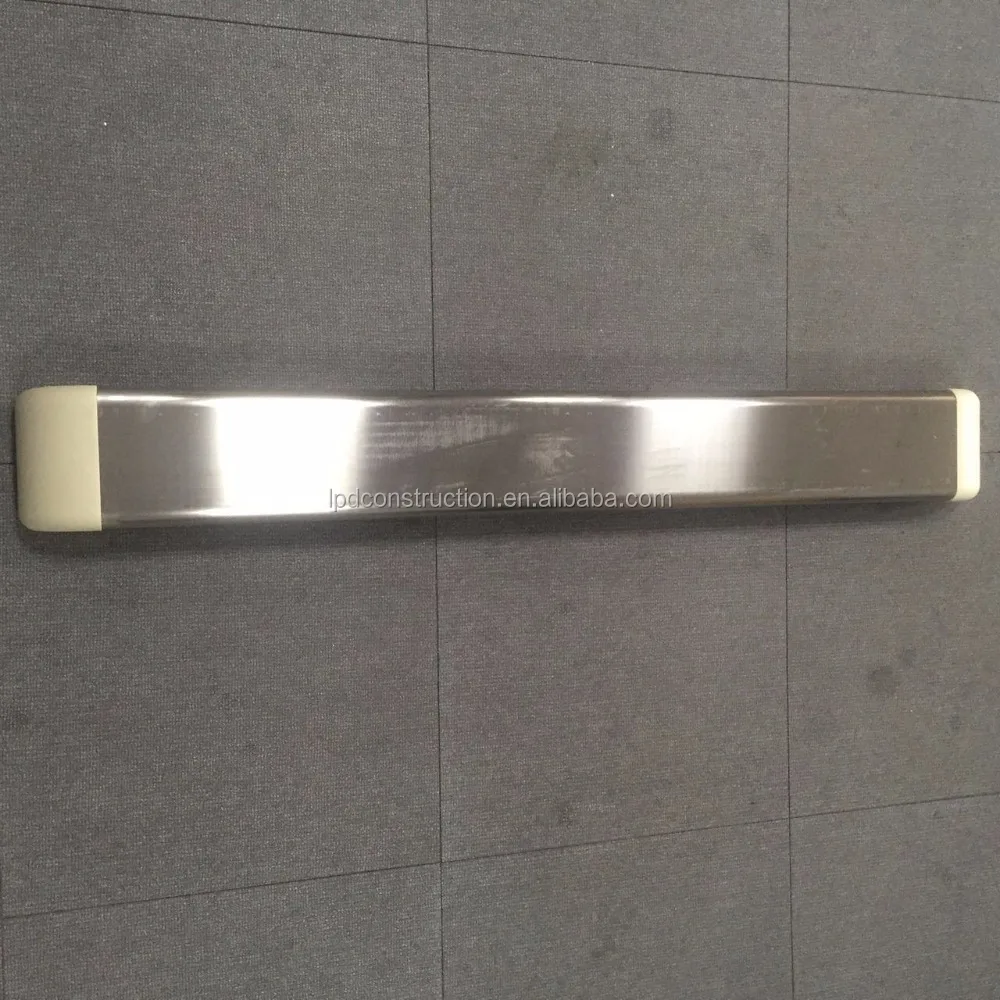 140mm Hospital Corridor Wall Mounted Handrail Protection With SS Cover
