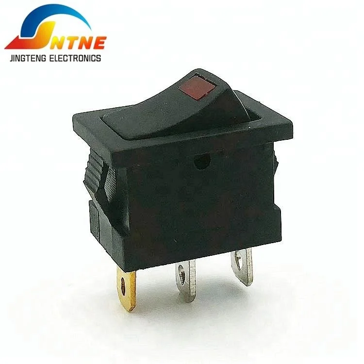 SPST 21x15 15A 12 В KCD1-101NM кулисный переключатель с красный свет лампы тройной кулисный переключатель