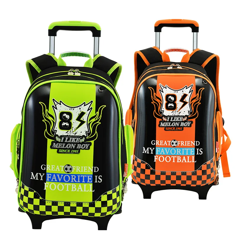 Wholesale Trolley Bag Rolling School Backpack Travel Luggage Bag For Men