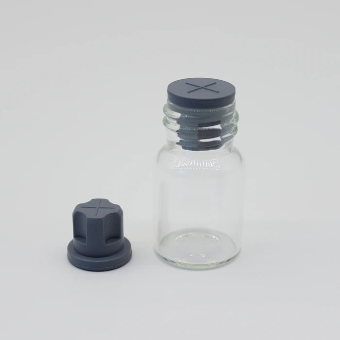 15mm Grey Medical Lyophilized Rubber Stopper for Screw Neck Glass Vial